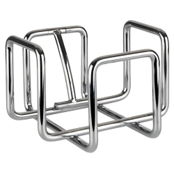 APS Hero Napkin Holder Chrome Stainless Steel - 14.5x14.5cm - Sleek and Durable Table Accessory