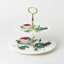 Roy Kirkham Two Tier Stand Versailles Porcelain Serveware