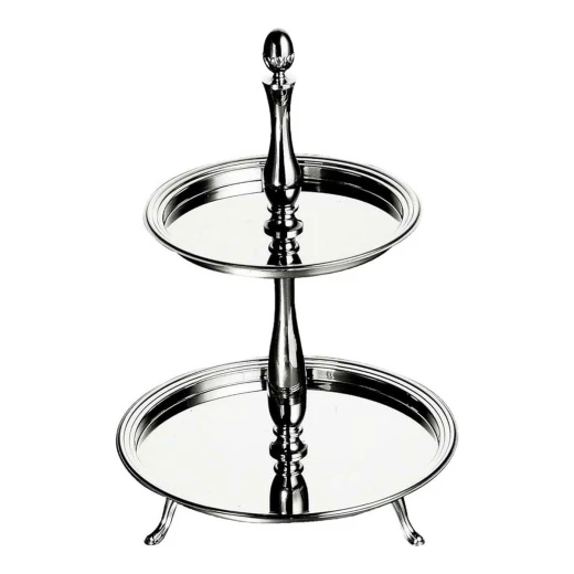 Mepra Etagere 2 Tier Serving Stand Stainless Steel - Elegant and Durable Serveware Mepra Etagere 2 Tier Serving Stand Stainless Steel - Elegant and Durable Serveware