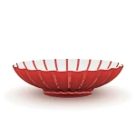 Guzzini Grace Oval Fruit Bowl 37.5x30.5cm Red – Stylish Italian Serveware for Modern Kitchens - Guzzini