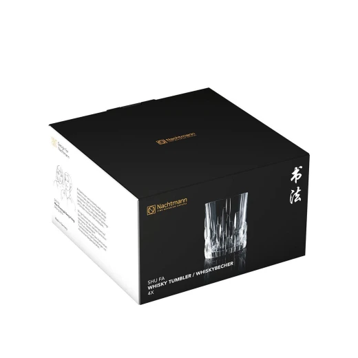 Nachtmann Shu Fa Whisky Tumbler Set of 4 - Crystal Glass - Nachtmann - Image 2