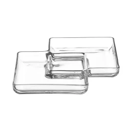 Leonardo Sezione Square Dish 31cm - Glass Serving Dish