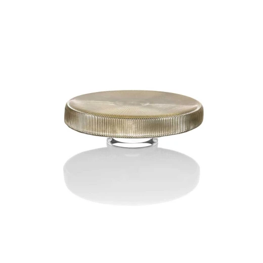 IVV Ishtar Footed Glass Plate – 26cm, Gold | Elegant Decorative Serving Dish for Cakes, Fruits & Desserts IVV Ishtar Footed Glass Plate – 26cm, Gold | Elegant Decorative Serving Dish for Cakes, Fruits & Desserts