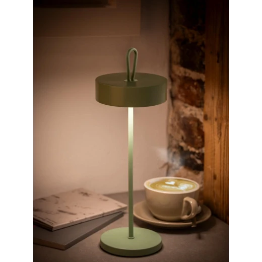 APS Cleo Table Lamp Green H 30.5cm - Modern Home Decor - APS - Image 2