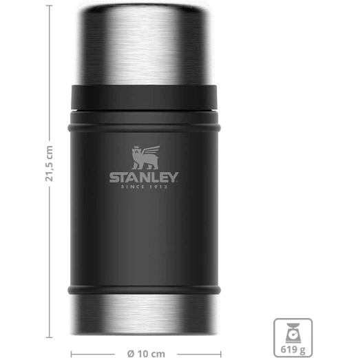 Stanley Classic Vacuum Food Jar 0.70L –  black Container for Hot Meals - Stanley - Image 2