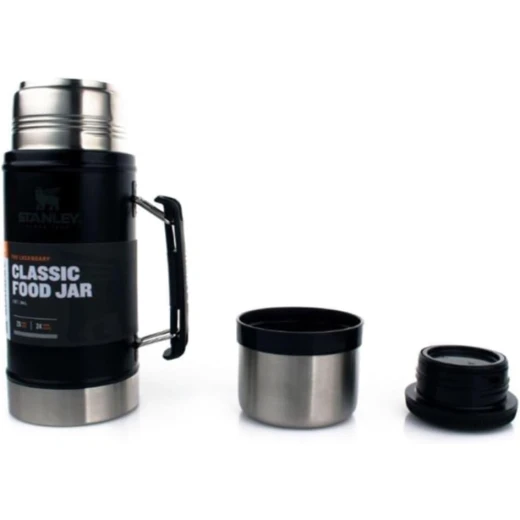 Stanley Classic Vacuum Food Jar 0.94L – Matte Black Insulated Container for Hot or Cold Meals - Stanley - Image 2