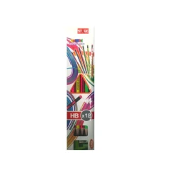 Stage HB Pencil 12 Colored Set, Premium Quality Colored Pencils for School & Office Supplies, Smooth Writing & Vibrant Colors