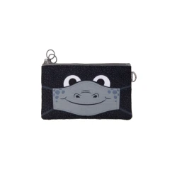 ZIPIT Face-It Creature Personal Care Case – Black, Double Zipper, Fun School Hygiene Organizer