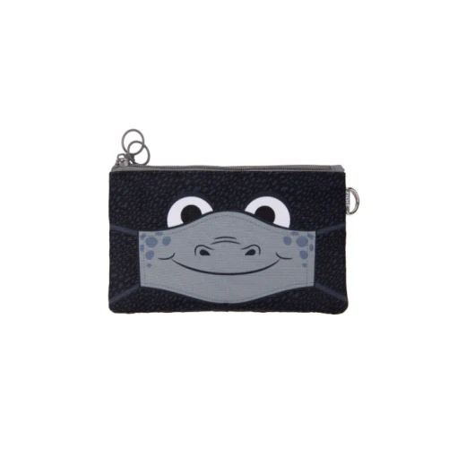 ZIPIT Face-It Creature Personal Care Case – Black, Double Zipper, Fun School Hygiene Organizer ZIPIT Face-It Creature Personal Care Case – Black, Double Zipper, Fun School Hygiene Organizer