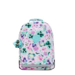 Kipling Class Room Aqua Blossom Large Backpack with Laptop Compartment, Size 43 × 29 × 24 cm – Spacious, Stylish & Functional, Ideal for School or Work - Kipling