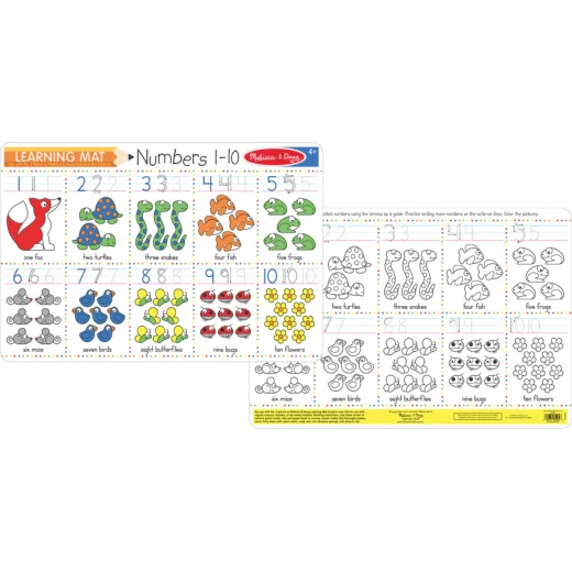 Numbers 1-10 Write-A-Mat - Melissa & doug - Image 2