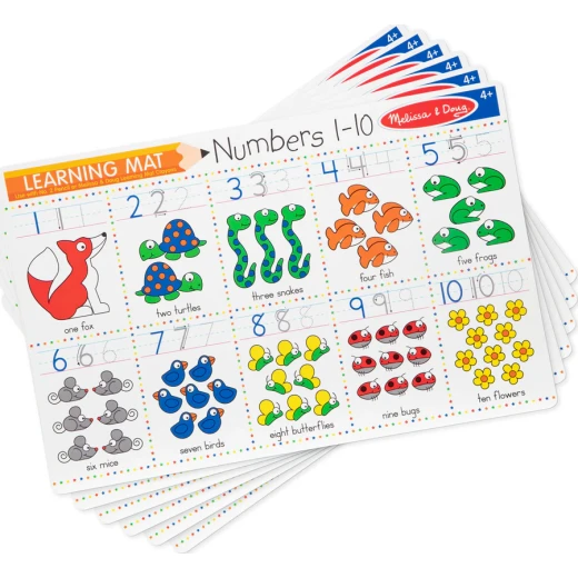 Numbers 1-10 Write-A-Mat Numbers 1-10 Write-A-Mat
