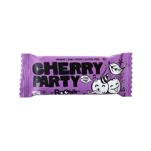 ROOBAR Organic Cherry Party Bar 30g - Delicious & Healthy Snack