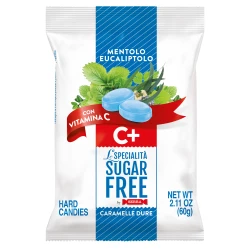 Serra Sugar Free Ginger GF Menthol Eucalyptus C+ Hard Candies 60g
