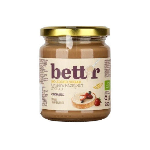Bett'r Dragon Organic Cashew & Hazelnut Spread 250g - Sugar Free Bett'r Dragon Organic Cashew & Hazelnut Spread 250g - Sugar Free