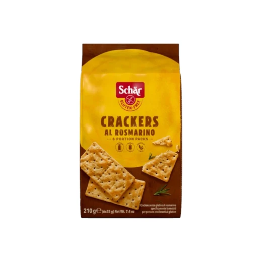 Schar Cracker Al Rosmarino Gluten Free 210g - Healthy Snack Schar Cracker Al Rosmarino Gluten Free 210g - Healthy Snack