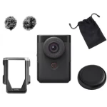 كانون PowerShot V10 (الطراز 5947C006AA) – كاميرا مدوّنة مدمجة بدقة 4K، مستشعر 1 بوصة، حامل مدمج وميكروفون ستيريو - كانون