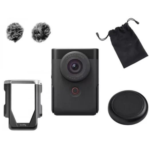 كانون PowerShot V10 (الطراز 5947C006AA) – كاميرا مدوّنة مدمجة بدقة 4K، مستشعر 1 بوصة، حامل مدمج وميكروفون ستيريو كانون PowerShot V10 (الطراز 5947C006AA) – كاميرا مدوّنة مدمجة بدقة 4K، مستشعر 1 بوصة، حامل مدمج وميكروفون ستيريو