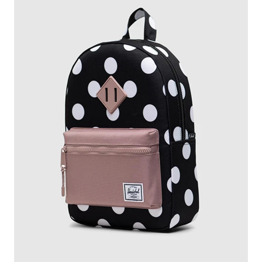Herschel Heritage Polka Dot Kids Backpack –Black & White School Bag – Lightweight & Durable 33 x 24 x 11 cm - Herschel - Image 2