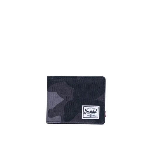 محفظة روي - حافظة بطاقات ونقود ثنائية الطي RFID أسود تمويه ليلي 9 × 11 × 1 سم - للسفر والحمل اليومي للجنسين من هيرشل محفظة روي - حافظة بطاقات ونقود ثنائية الطي RFID أسود تمويه ليلي 9 × 11 × 1 سم - للسفر والحمل اليومي للجنسين من هيرشل