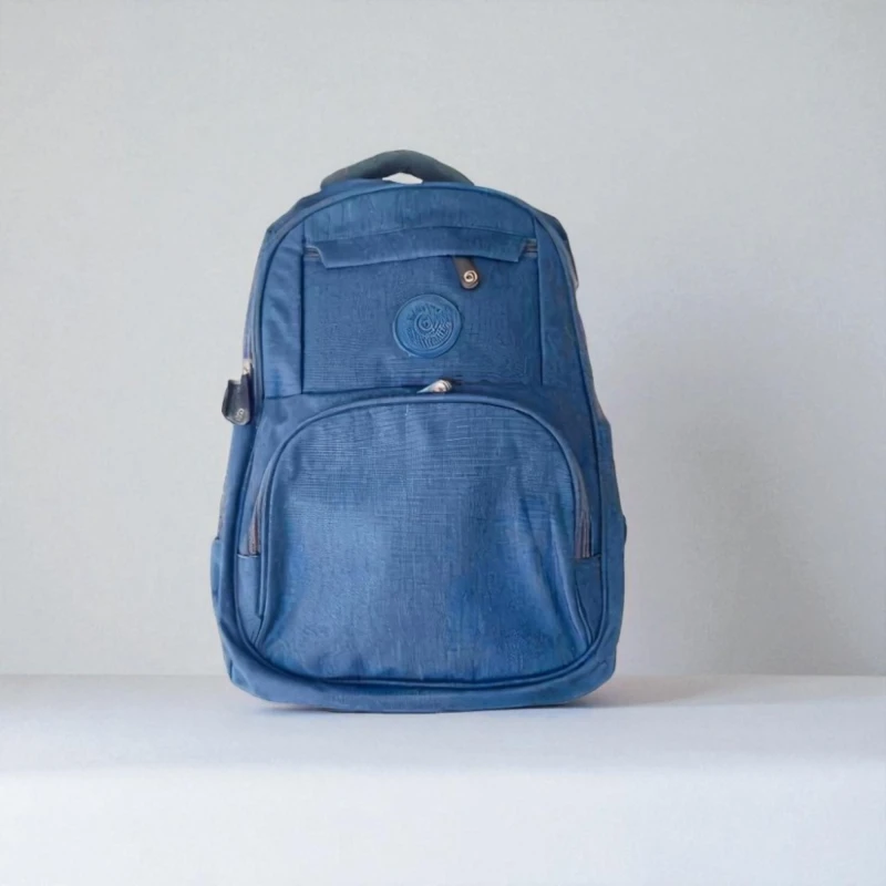 Amigo School Bag for Children - Navy - Multiple Pockets & Adjustable Straps - Amigo