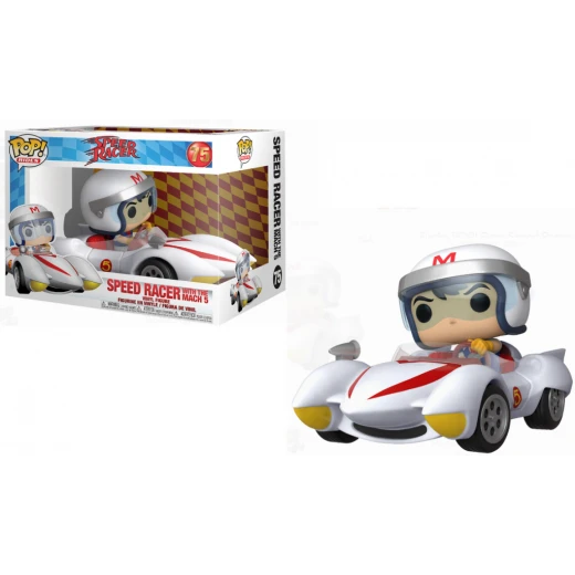 Funko Pop! Animation: Speed Racer - Speed Racer with Mach 5 Vinyl Figure Funko Pop! Animation: Speed Racer - Speed Racer with Mach 5 Vinyl Figure