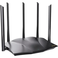 جهاز توجيه TX12 Pro AX3000 ثنائي النطاق جيجابت Wi-Fi 6 مع منافذ جيجابت ايثرنت و4 هوائيات خارجية، للمنزل والمكتب مع نطاقات 2.4 جيجاهرتز و5 جيجاهرتز، وتقنية MU-MIMO من تيندا