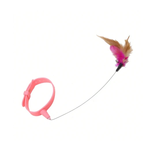 Cat Play Toy – Adjustable Collar with Play Wand from pets Cat Play Toy – Adjustable Collar with Play Wand from pets