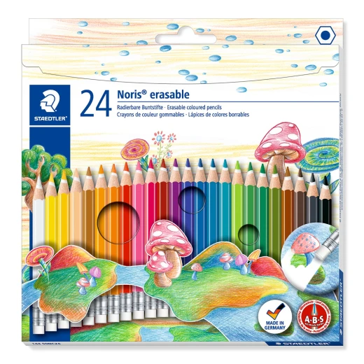 Staedtler Noris Club 144 Erasable Colored Pencils, Pack of 24 Staedtler Noris Club 144 Erasable Colored Pencils, Pack of 24