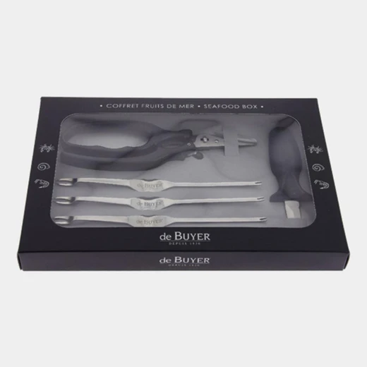DeBuyer Stainless Steel Seafood Box Set - Serving Utensils DeBuyer Stainless Steel Seafood Box Set - Serving Utensils