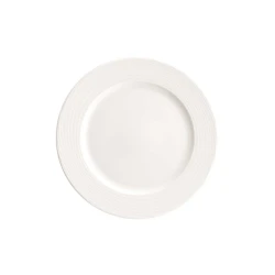 Bonna Loop Flat Plate 17cm White Porcelain Dinnerware
