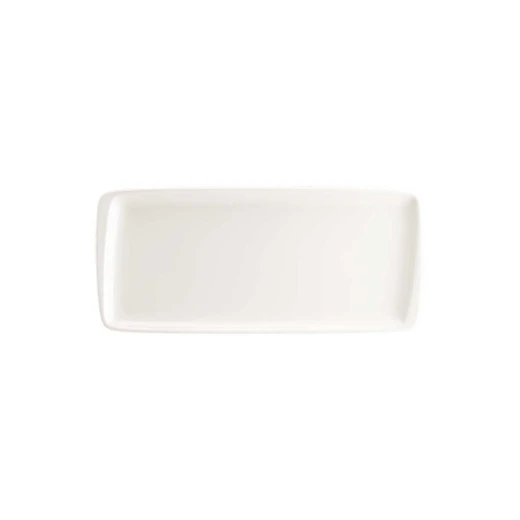 Bonna White Rectangular Plate 34x16cm - Porcelain Dinnerware Bonna White Rectangular Plate 34x16cm - Porcelain Dinnerware