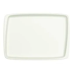 Bonna Moove White Plate 36x25cm - Porcelain Dinnerware