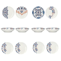 طقم عشاء KitchenCraft Rococo Silk - 12 قطعة لـ 4 أشخاص