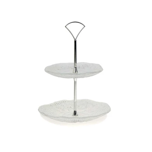 IVV 2 Tier Stand H 24.5cm Clear Glass Serveware