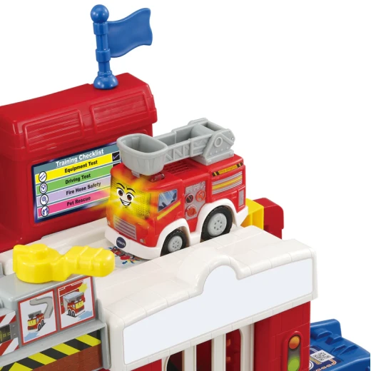 VTech Toot-Toot Drivers Fire Station Playset with Sounds & Lights - VTech - Image 3