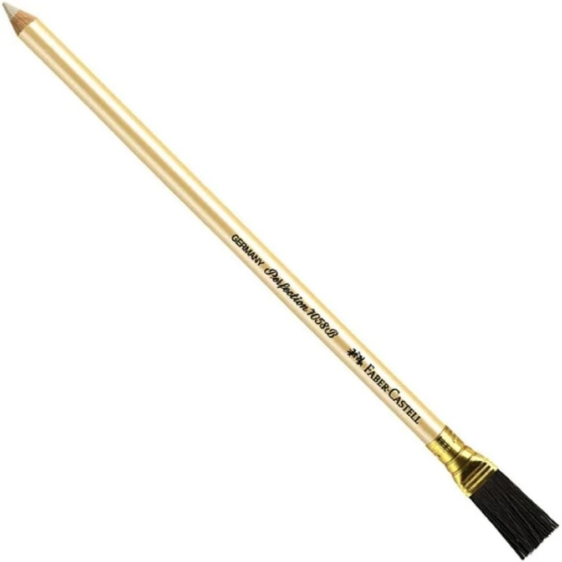 Faber-Castell Perfection Eraser Stick with Brush - White Ink Eraser - Faber Castell
