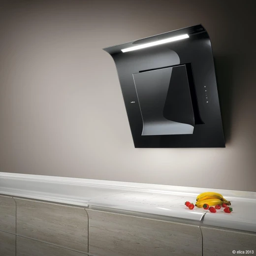 Elica Sinfonia 80cm Black Glass Chimney Hood with Long Life Filter - Elica - Image 3