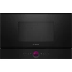 Bosch Serie 8 Black Built-in Microwave Oven - 21L for Modern Kitchens. Enjoy efficient cooking and reheating with this stylish and space-saving appliance. Perfect for apartments and busy households, offering convenience and performance. - BOSCH