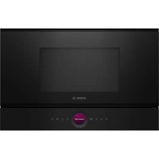 Bosch Serie 8 Black Built-in Microwave Oven - 21L for Modern Kitchens. Enjoy efficient cooking and reheating with this stylish and space-saving appliance. Perfect for apartments and busy households, offering convenience and performance. Bosch Serie 8 Black Built-in Microwave Oven - 21L for Modern Kitchens. Enjoy efficient cooking and reheating with this stylish and space-saving appliance. Perfect for apartments and busy households, offering convenience and performance.