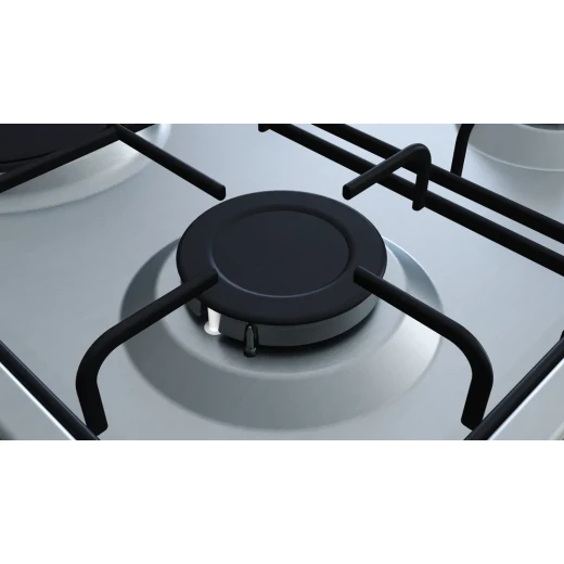 Bosch Serie 2 60cm Gas & Electric Hob - Stainless Steel - BOSCH - Image 2