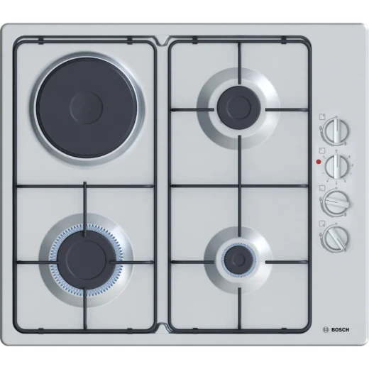 Bosch Serie 2 60cm Gas & Electric Hob - Stainless Steel - BOSCH - Image 6