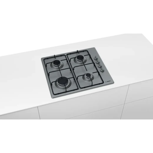 Bosch Serie2 60cm Stainless Steel Built-In Gas Hob - Efficient Cooking - BOSCH - Image 2