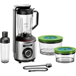 خلاط بوش VitaPower Vacuum سعة 1.5 لتر فضي | شفرات ستانلس ستيل 1000 واط