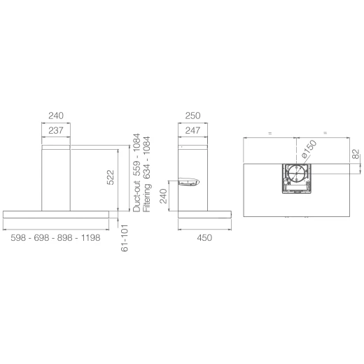 Elica Spot Plus Wall-Mount Cooker Hood Stainless Steel 90cm - Elica - Image 2