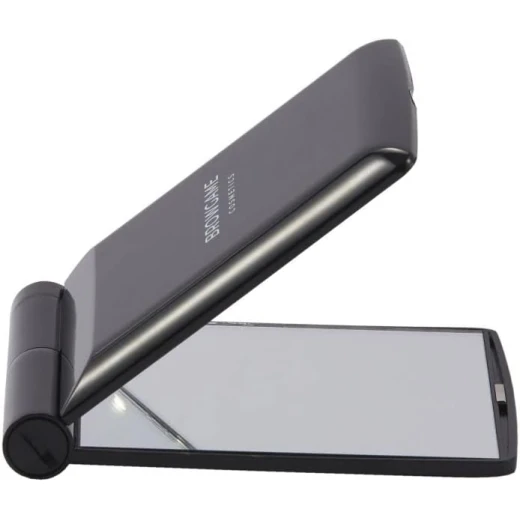 Browgame Cosmetics LED Pocket Mirror Crystal Clear for Makeup and Tweezing Portable Beauty Tool - Browgame cosmetics - Image 2