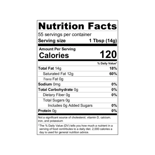 BetterBody Refined Coconut Oil – 828 g - Better Body Food - Image 2
