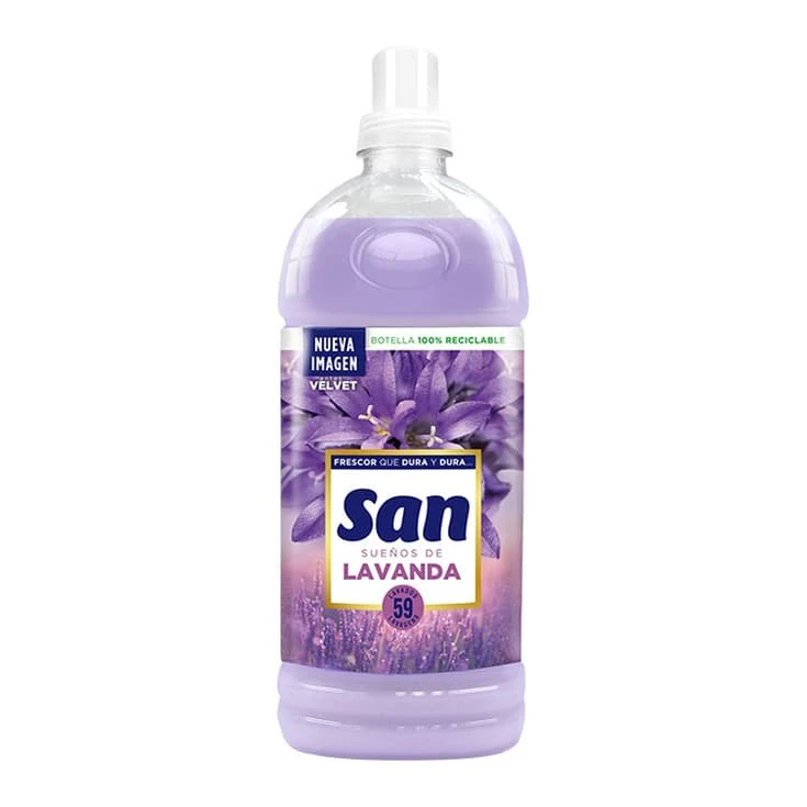 San Lavender Fabric Softener 59 Washes - Long-Lasting Freshness - Flota