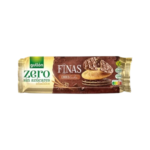 Gullon Wheat Biscuits Covered with Milk Chocolate 150g - Sweet Snack Gullon Wheat Biscuits Covered with Milk Chocolate 150g - Sweet Snack
