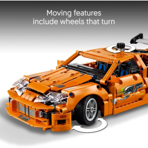 LEGO Technic Fast and Furious Toyota Supra MK4 Building Kit- Toy Car for Kids, Boys, and Girls, Ages 9+ - Creative Gift for Fast and Furious Car Fans - Realistic Engineering Details - 42204 - LEGO - Image 4